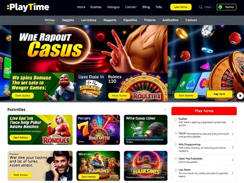 Playtime.com is your ultimate guide to online gambling with the latest casino games, sports betting options, and expert tips to enhance your chances of winning in real money and virtual sports.